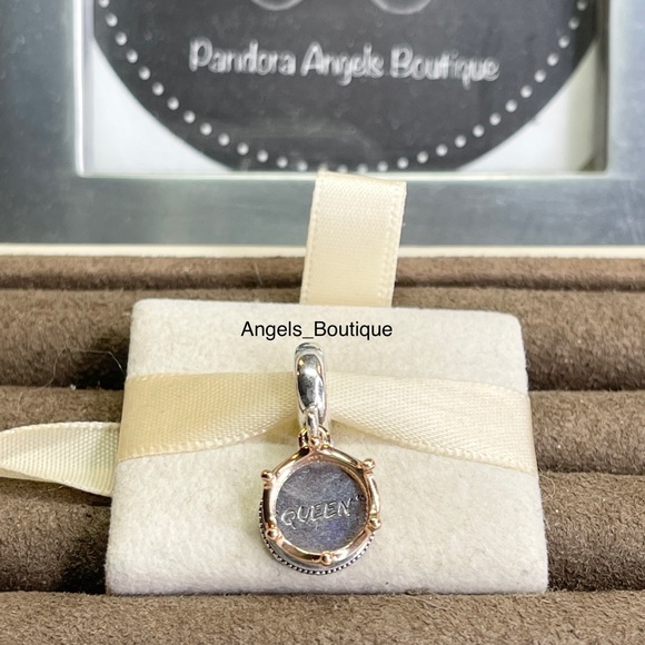 Pandora Queen & Regal Crown Dangle Charm - Picture 1 of 3